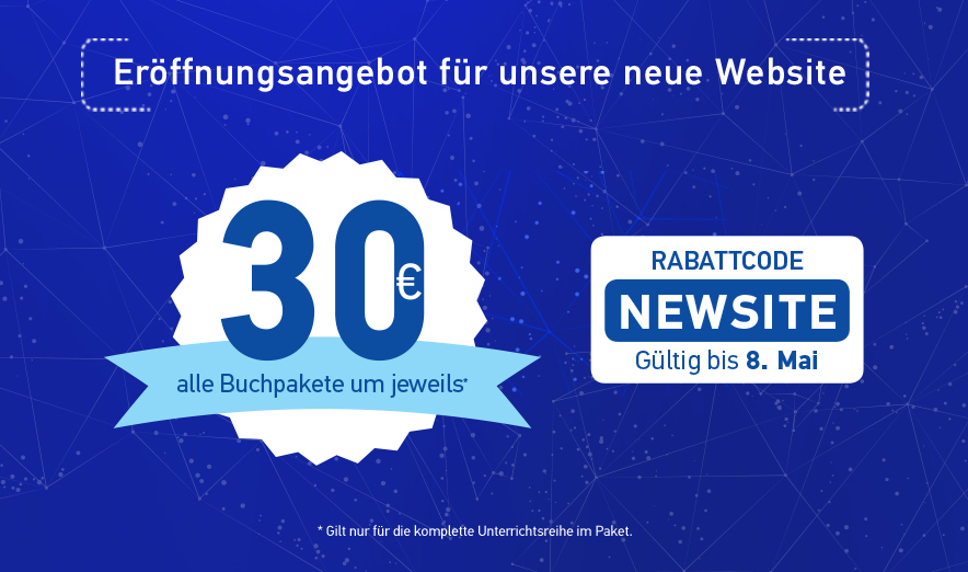 Einweihung unserer neuen Website mit vielen Angeboten!